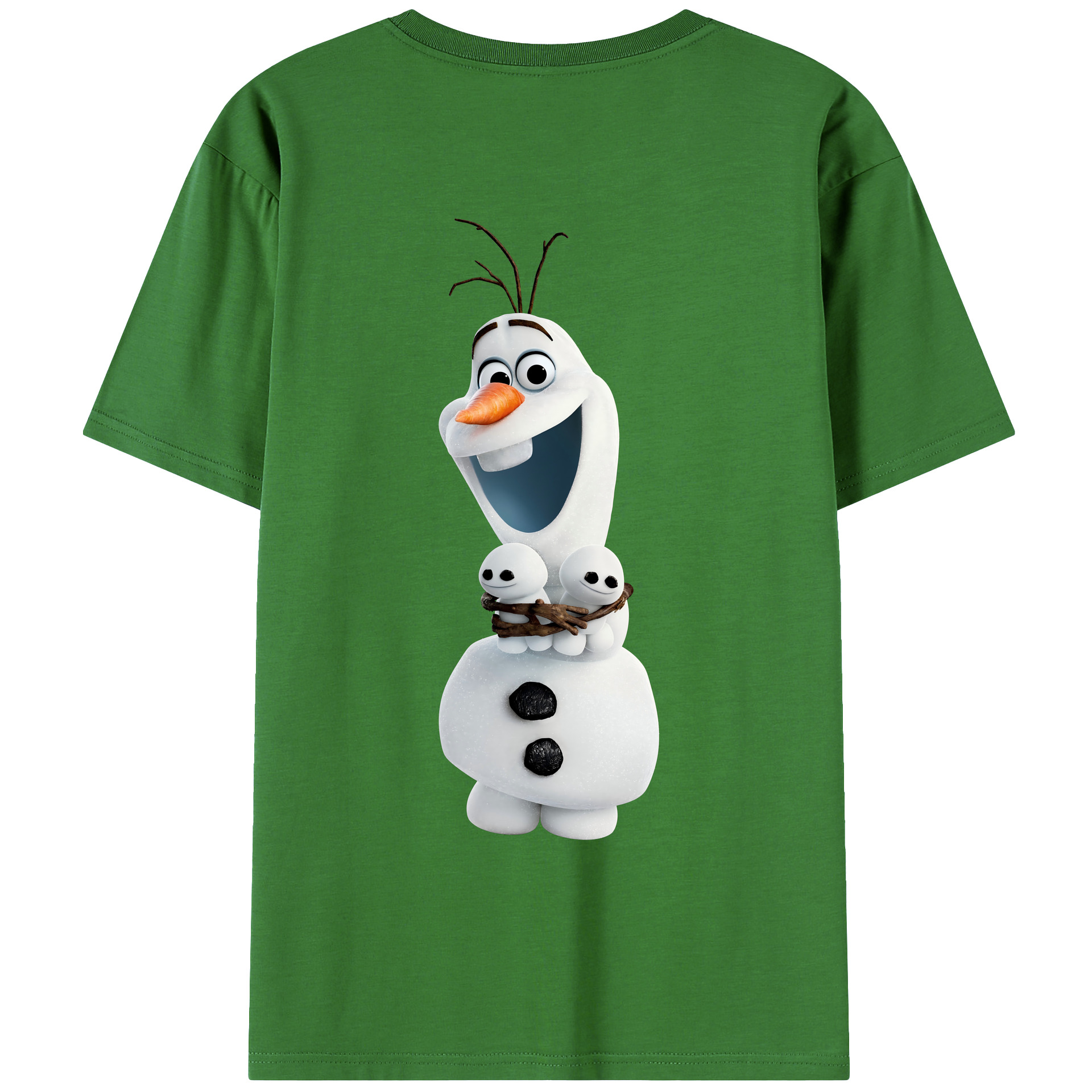 （画像用） アナと雪の女王 アンナ エルサ Frozen Anna Elsa レディース半袖Tシャツ(バックプリント)